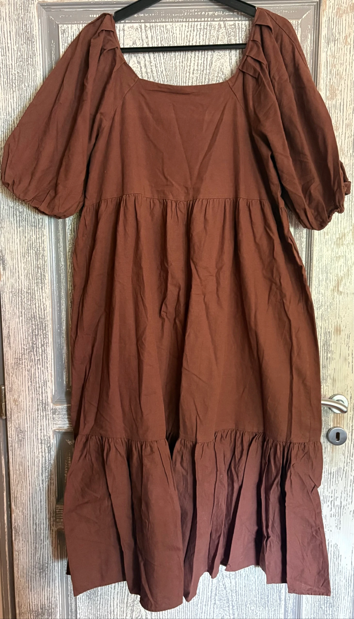 Robe longue marron 